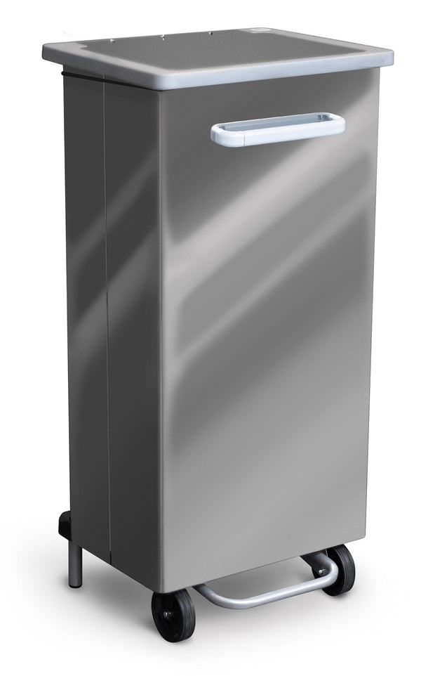 prezzo Pattumiera Per Raccolta Differenziata 47x37xh96 cm in Acciaio Inox a Pedale Lucido