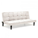 Divano Letto 179x91x76 cm in Tessuto Bianco