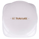 Barattolo Sale Fino 9,5x9,5x12 cm in New Bone China VdE Tivoli 1996 Le Travisate Bianco