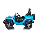 Macchina Elettrica per Bambini Fuoristrada Jeep Wrangler Rubicon 12V con Telecomando Blu
