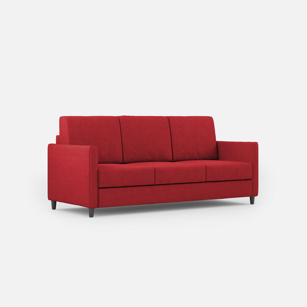 acquista Divano 3 Posti 198x85x85 cm Karay in Tessuto Rosso