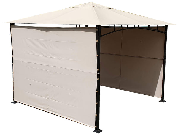 prezzo Gazebo da Giardino 3x3m in Acciaio Telo in Poliestere Kraus Ecrù