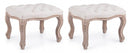Set 2 Sgabelli Poggiapiedi 53x42x38h cm Diva Naturale