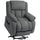 Poltrona Elettrica Alzapersona Reclinabile 150° 93x104x100 cm con Seduta Ampia Massaggiante e Riscaldata in Velluto Grigio