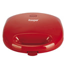 Tostiera Grill Elettrica 750W Kooper Tasty Rossa