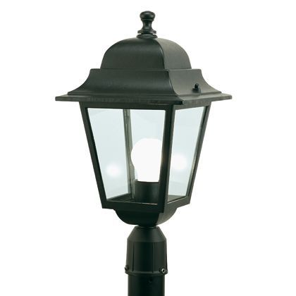 Lampada Testa Palo Diametro 60Mm Colore Nero da Esterno Linea Quadrata Sovil online