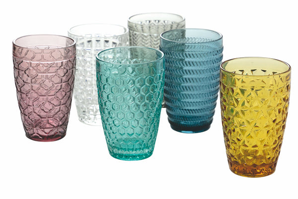 prezzo Set 6 Bicchieri Bibita in Vetro 380 ml Villa d'Este Home Tivoli Geometrie