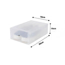 Set 30 Scatole per Scarpe 30x18x9,5 cm Contenitore Organizzatore Salvaspazio Trasparenti