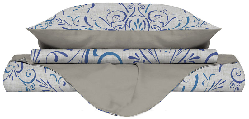 Copripiumino con Stampa sul Sacco e Federe Doubleface Ornato Tex