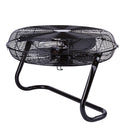 Ventilatore ad Alta Velocità Ø 45 cm 3 Pale 100W in Acciaio Laminato e Alluminio Nero      
