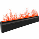 Bruciatore per Camino Elettrico a Vapore Acqueo da Incasso con Fiamme 3D 75x22,7x17,8 cm Capacità 3 lt 400W APP VAPOR75 Nero