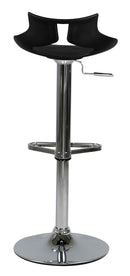 Sgabello con  Alzata a Gas e Seduta Girevole in Polipropilene Vandi Nero