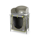 Portafornello da Campeggio Pieghevole 2 Ripiani in Alluminio e Poliestere Taddei 68