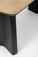 Tavolo Rettangolare Fisso 200x45x85 cm Stanwood in Legno