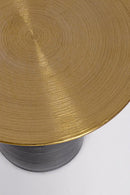 Tavolino Basso Ø41x39 cm in Acciaio