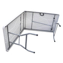 Tavolo Catering Rettangolare Pieghevole 240x70x74 cm in Resina Bianco