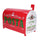 Cassetta posta di Babbo Natale Natalizia 34x16,5xh22 cm in Metallo rosso