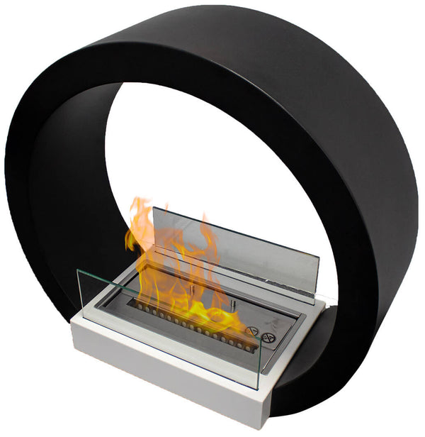prezzo Camino a Bioetanolo da Pavimento 54,5x58 cm Karlsen Ferrara Nero
