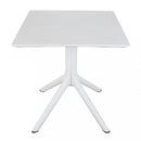 Tavolo Jarvis 70x70x75 h cm in Polipropilene Bianco