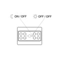 Lampada LED a Batteria Sotto Pensile con Sensore di Movimento 0,48W Luce Bianca Fredda Emuca