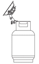 Stufa Riscaldatore a Gas Gpl su Bombola da Interno 3,5 kW Qlima BGHX145 Silver