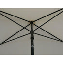 Ombrellone da Giardino 210x130 cm Palo Ø27 mm in Acciaio Maffei Novara Ecru