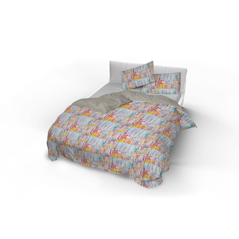 Copripiumino con Federe Stampato in Microfibra Francis Varie Misure