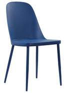 Set 4 Sedie 55x46x80 cm in Polipropilene Blu