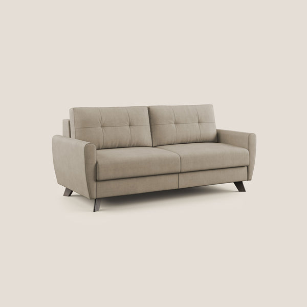 sconto Divano Letto 3 Posti 188x97x96 cm in Tessuto Beige
