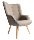 Poltrona 67x76x97 cm in Tessuto Tortora