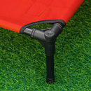 Brandina Portatile per Cani 68x46x18 cm Fino a 11Kg in Metallo e Tessuto Oxford Rosso