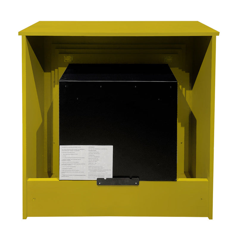 Camino a Bioetanolo da Pavimento 96x35xH96 cm Bellini Giallo