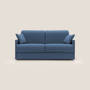 Divano Letto 3 Posti 189x96x96 cm Evans in Tessuto Blu