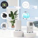 Deumidificatore Portatile Touch da 12L con Tubo di Scarico 28x18x50,6 cm Bianco