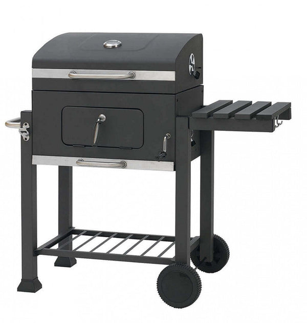 Barbecue a Carbonella 118x56x110 h cm in Acciaio Antracite sconto