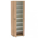 Armadio 4 Ante 75x38x174 h cm in Truciolare bilaminato Marrone chiaro