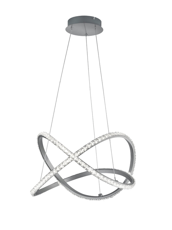 Lampada a Sospensione da Interno a LED in Metallo Alluminio Spazzolato prezzo