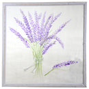 Quadro lavanda su rete cm 80x80