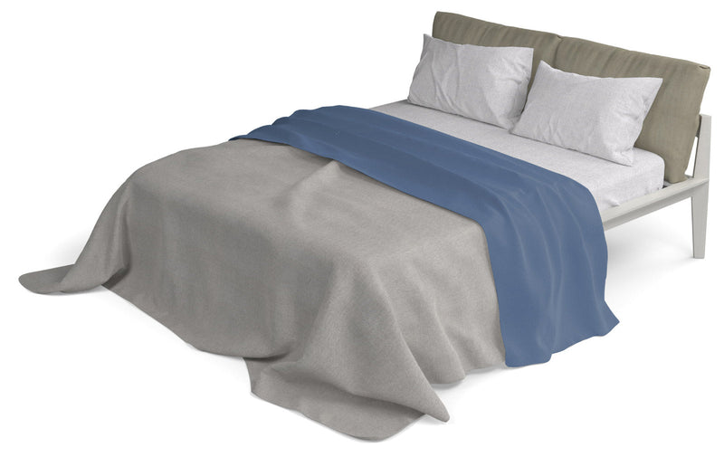 Set Lenzuola Sopra Sotto e Federe in Cotone Avio Varie Misure