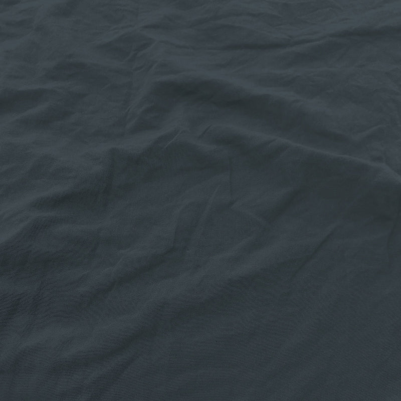 Set Lenzuola Sopra Sotto e 2 Federe Linea Water Washed Grigio Scuro