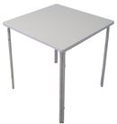 Tavolo Quadrato da Giardino 70x70 cm in Ferro Vorghini Bisceglie Avorio