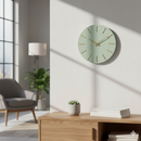 Orologio da Parete  Ø40x5 cm in Legno TimeLine Salvia