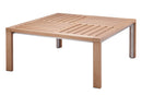 Set Salotto da Giardino in Acciaio e Sumpar Wood Divano 2 Poltrone e Tavolino Kraus Donatello