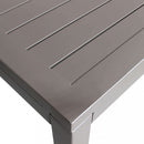 Tavolo Milo 150x90x74 h cm in Alluminio Taupe
