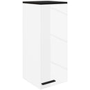 Pensile da Bagno Armadietto a 1 Anta con Ripiani 30x32x73 cm Bianco   