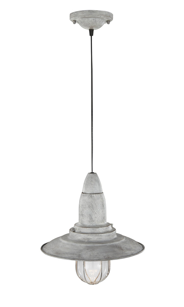 Lampada a Sospensione da Interno E27 in Metallo Grigio Antico sconto