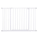 Cancelletto di Sicurezza per Animali Domestici 72-107 cm in Metallo Bianco
