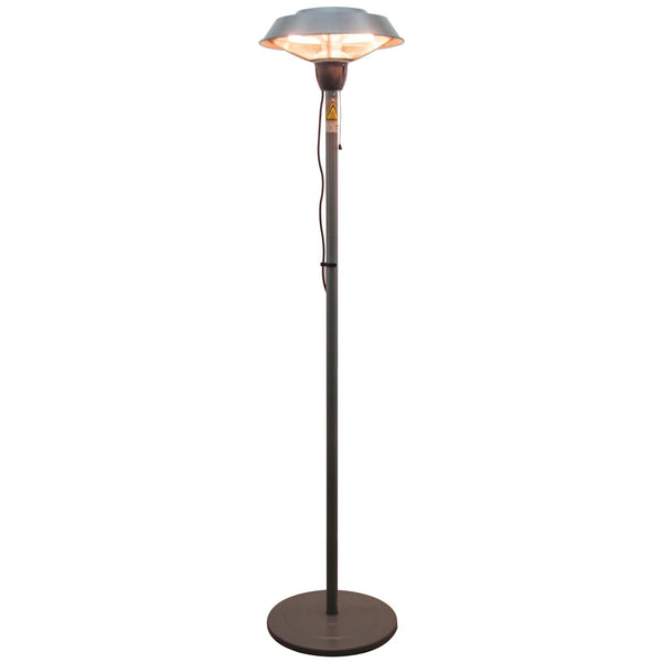sconto Stufa da Esterno Fungo Riscaldante Elettrico 1500W Impermeabile in Alluminio 200 cm