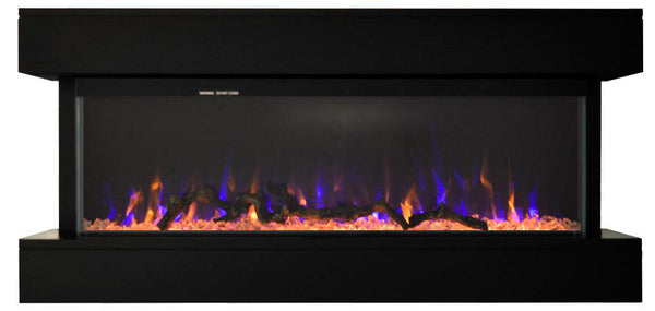 Camino Elettrico da Pavimento Effetto Fiamma 1500W Alaro Nero online