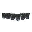 Set 6 Bicchieri Acqua Vis à Vis in Vetro VdE Tivoli 1996 Nero